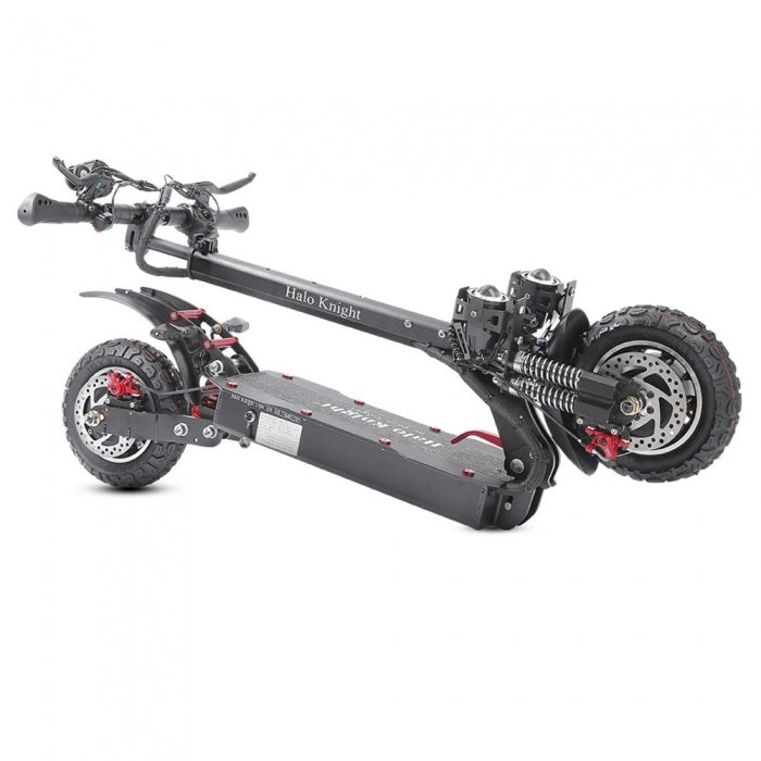 Halo Knight T104 Electric Scooter, 10-inch Off-road Tyres, 52V 1000W*2 Motor, Max. speed 65km/h - Black