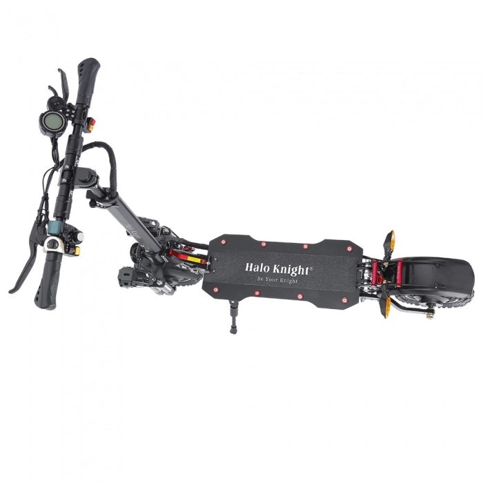 Halo Knight T104 Electric Scooter, 10-inch Off-road Tyres, 52V 1000W*2 Motor, Max. speed 65km/h - Black