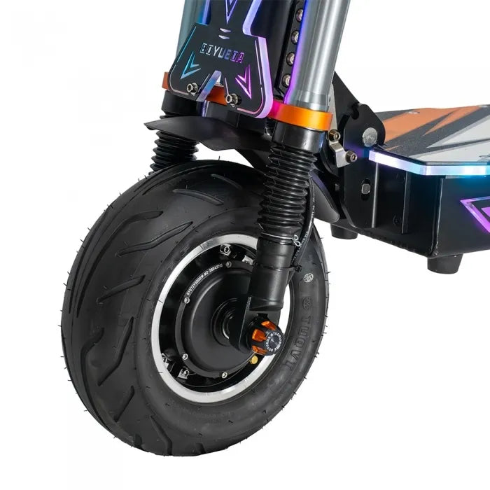 Hulajnoga elektryczna BOYUEDA M2, podwójny silnik 10000W (2×5000W), prędkość maks. 95 km/h, bateria 72V 40Ah 2880Wh, zasięg 150 km, hydrauliczne hamulce tarczowe.