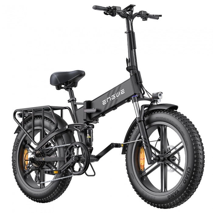 ENGWE ENGINE Pro 2.0 Folding Electric Bike, 20*4.0 Inch Fat Tire, 75Nm Torque, 52V 16Ah Battery, 25km/h Max Speed, 100km Range