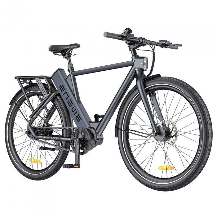 ENGWE P275 Pro City Electric Bike, 27.5'' Spoke Tires, 250W Bafang Brushless Mid-drive Motor, 3-level Automatic Gear Shifter, 36V 19.2Ah Removable Battery, 260km Max Range, Front & Rear Hydraulic Disc Brake