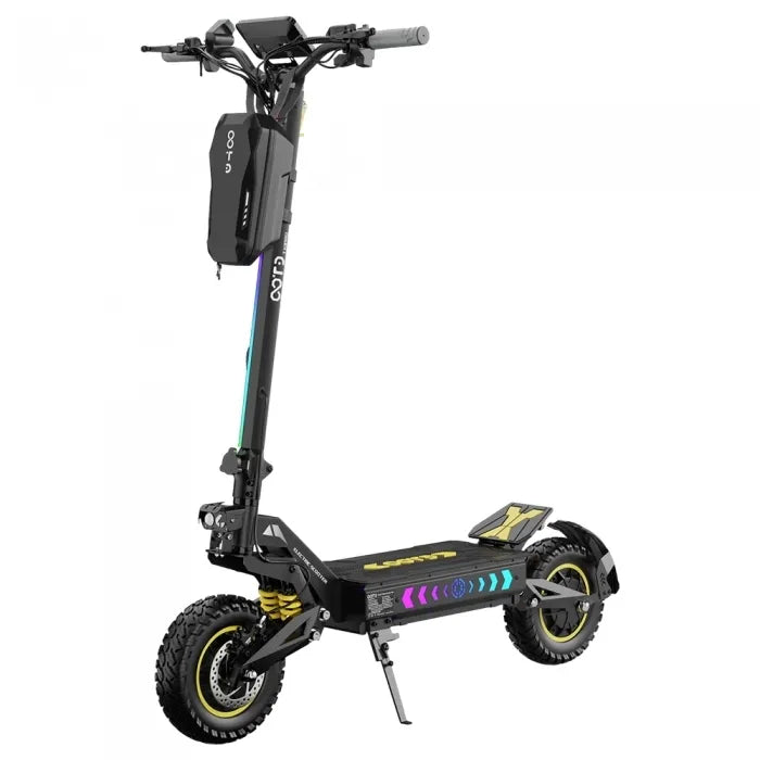 OOTD T10 Pro Hulajnoga elektryczna, silnik 2×1300W, akumulator 52V 23,4Ah, hydrauliczne hamulce tarczowe, opony 11 cali, maksymalna prędkość 65 km/h, zasięg 70 km