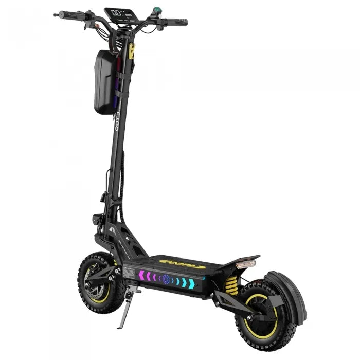 OOTD T10 Pro Hulajnoga elektryczna, silnik 2×1300W, akumulator 52V 23,4Ah, hydrauliczne hamulce tarczowe, opony 11 cali, maksymalna prędkość 65 km/h, zasięg 70 km
